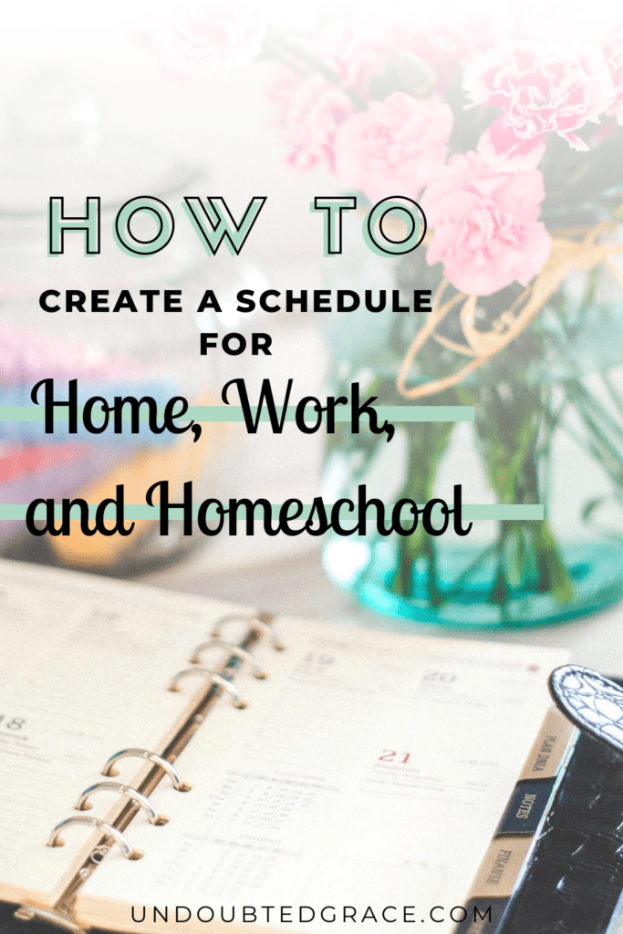 create a schedule