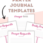 prayer journal printables