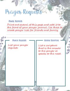 Ultimate FREE Printable Prayer Journal Template Vault | Undoubted Grace