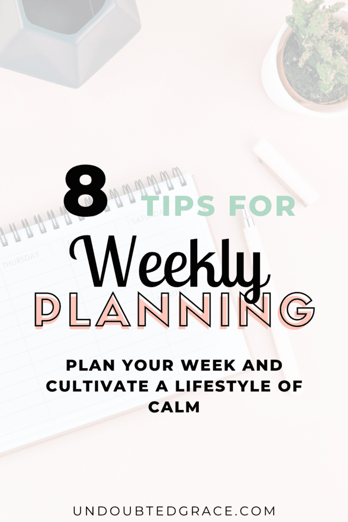 planning your week
