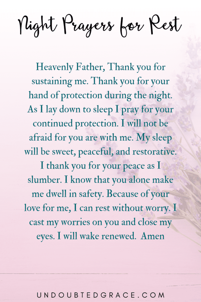 Bedtime Prayer For Adults