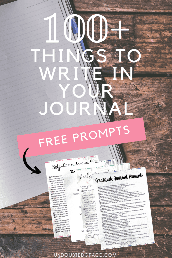 things to write in your journal