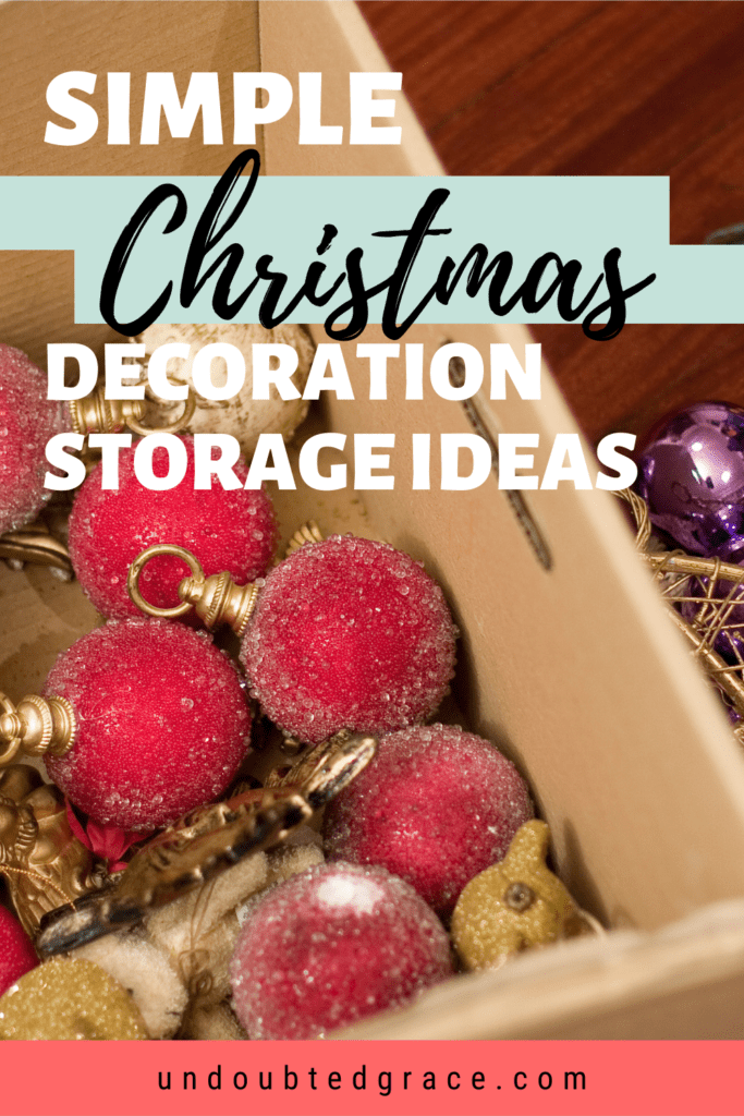 Christmas decoration storage