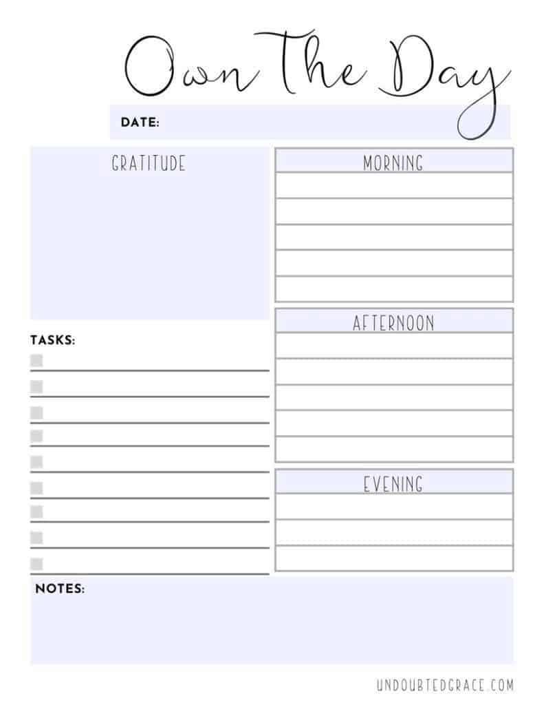 planning your day