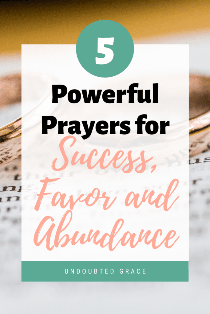prayers for success, praying for favor