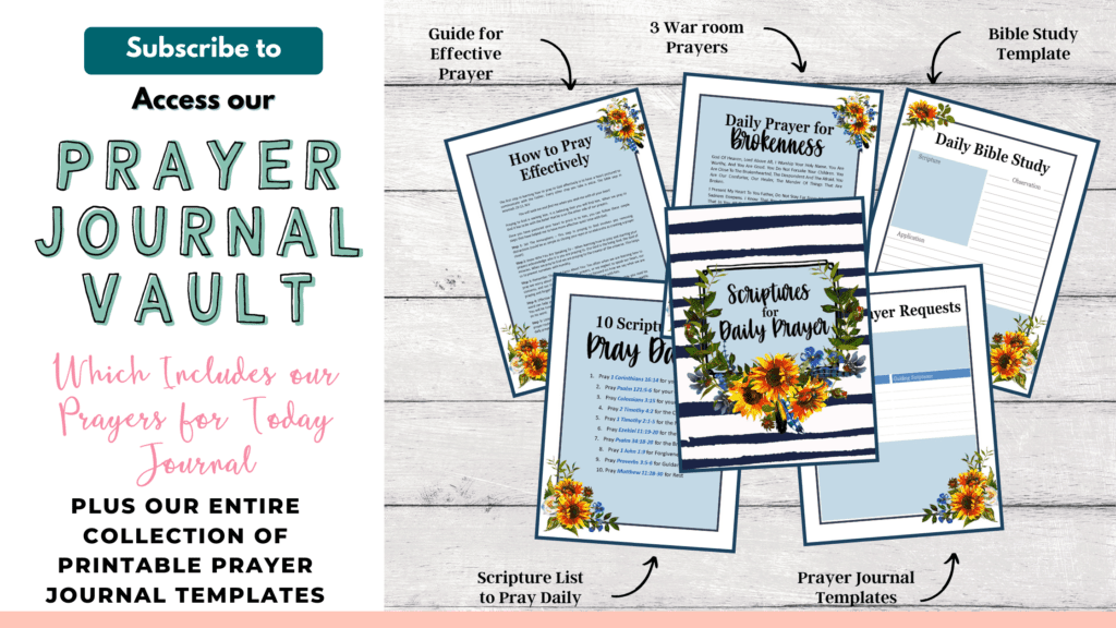 Ultimate FREE Printable Prayer Journal Template Vault Undoubted Grace