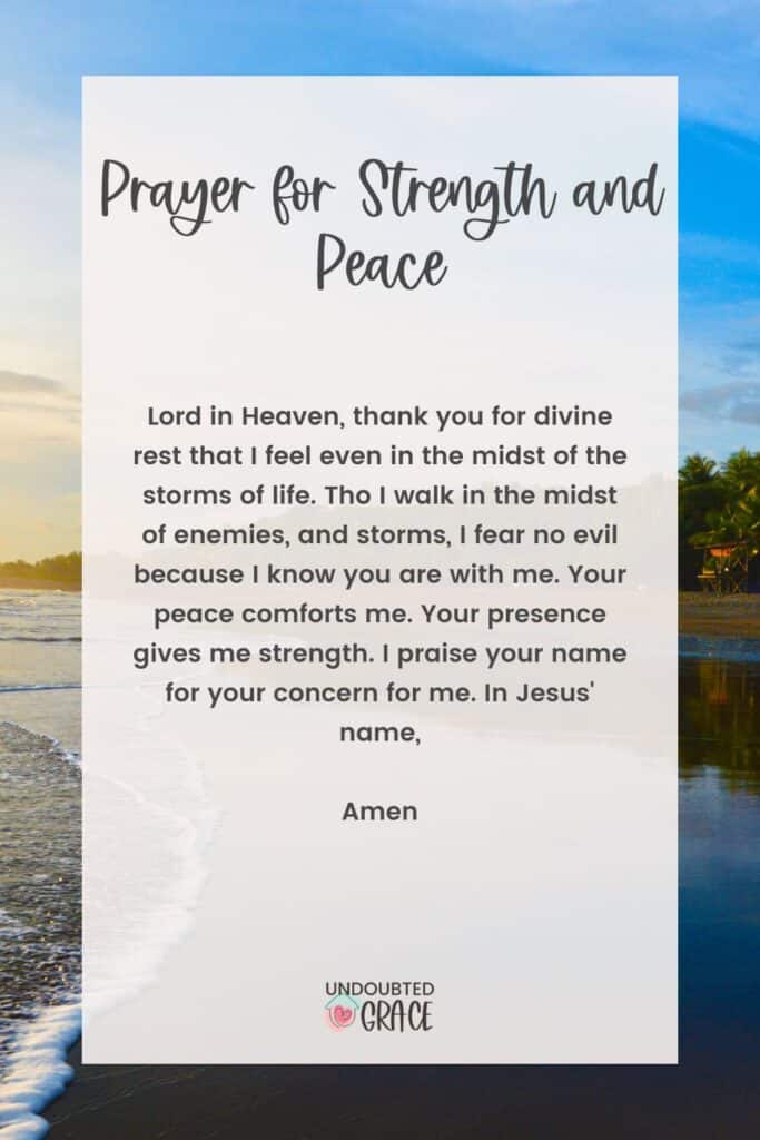 prayer for strength
