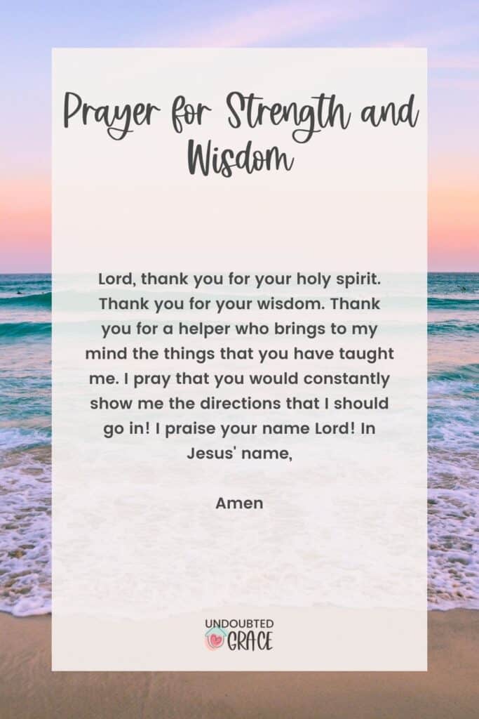 prayer for strength