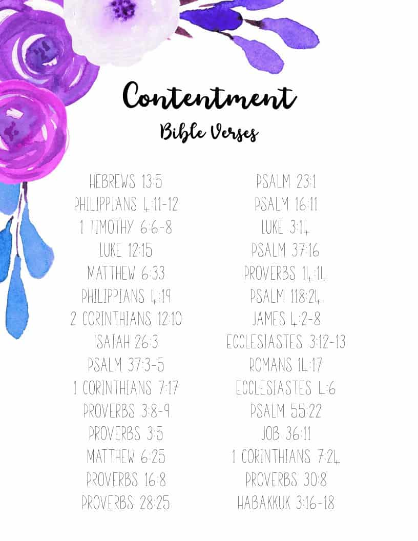 11 Powerful Bible Verses about Contentment + 7 Secrets to Living a ...