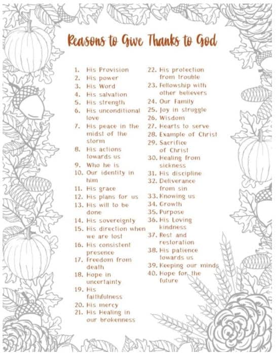 thanksgiving prayers, thanksgiving prayer points