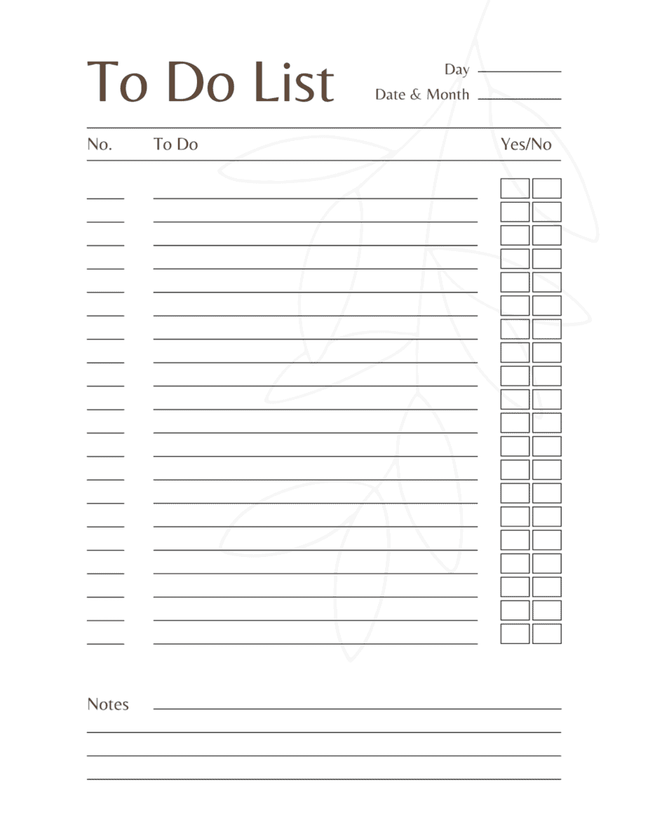 24 Simple FREE To do list Printable Templates | Undoubted Grace