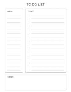 24 Simple FREE To do list Printable Templates | Undoubted Grace