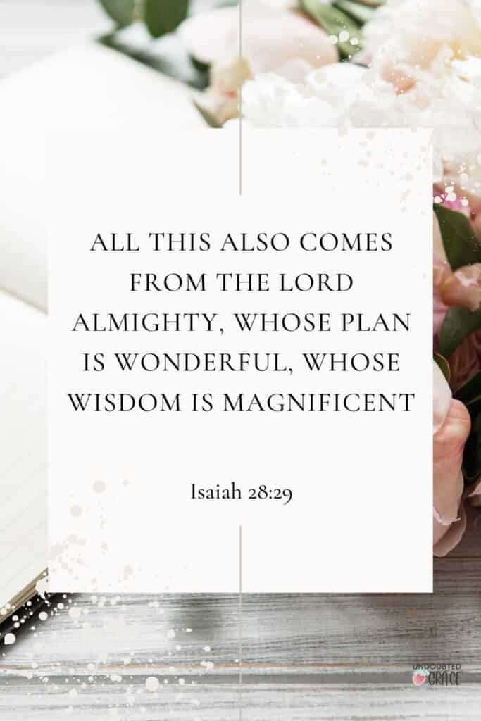 bible verses about planning ahead