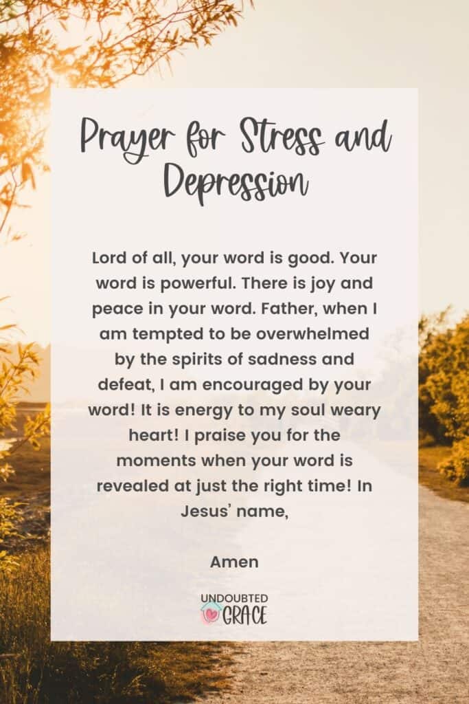 prayers for stress, prayers about stress