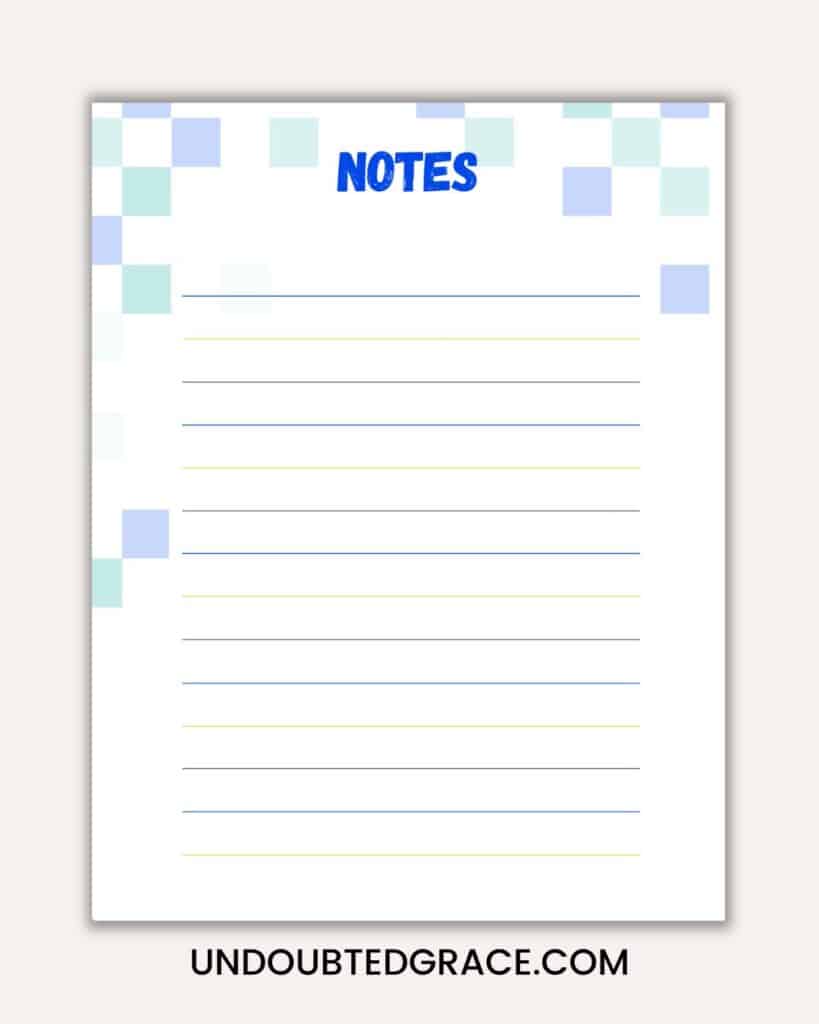 blank printable journal paper
