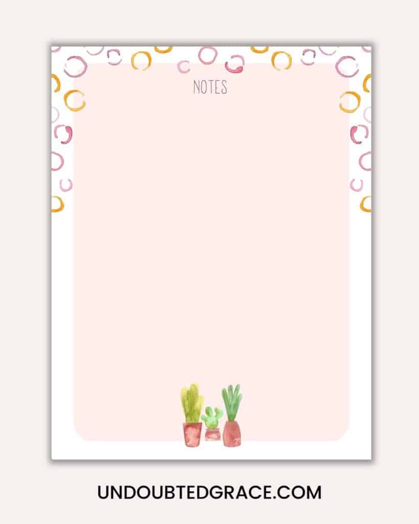 cute printable journal pages