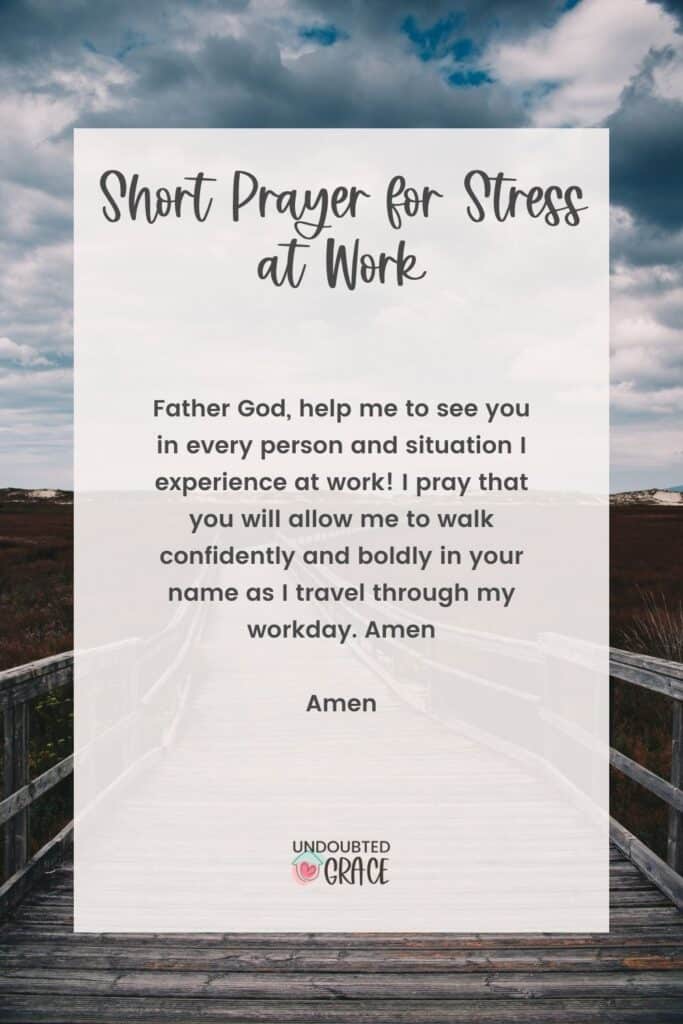 prayers for stress, prayers about stress