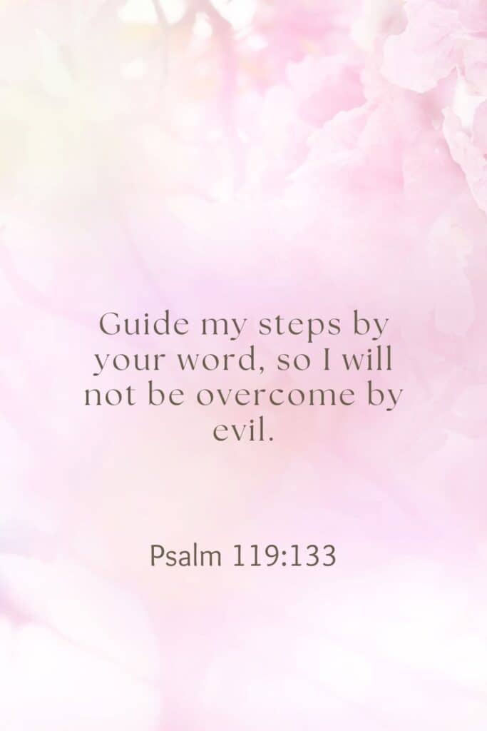 order my steps scriptures
