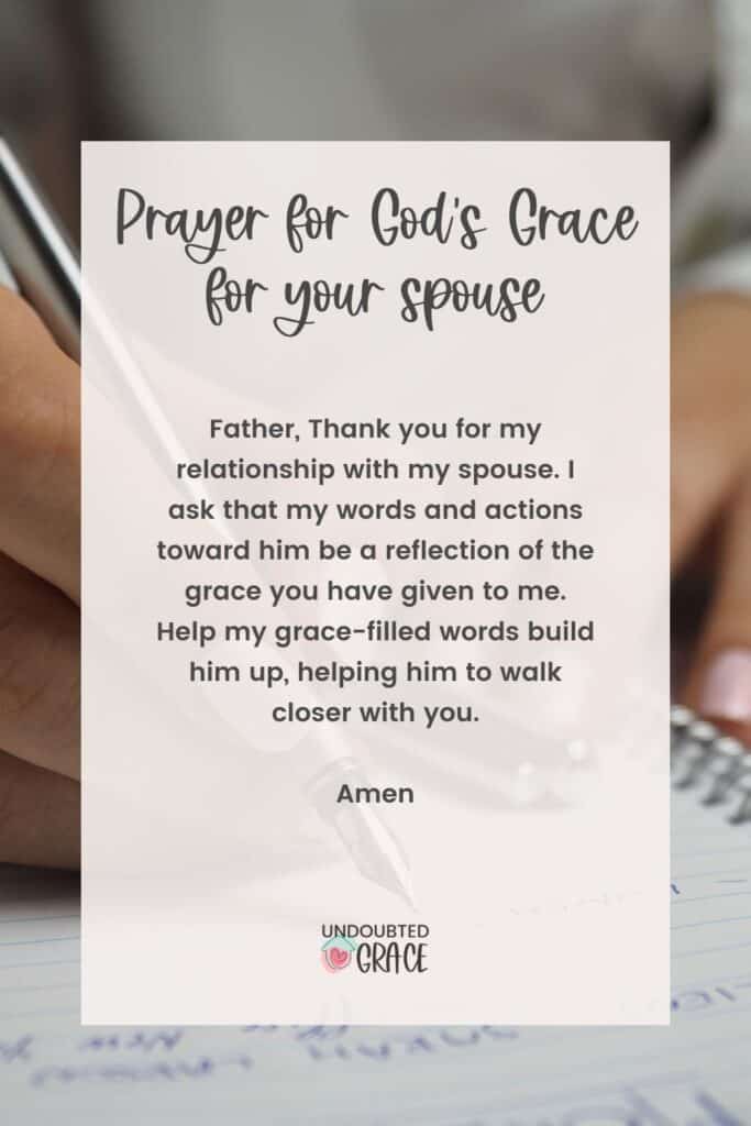 prayers for God's grace