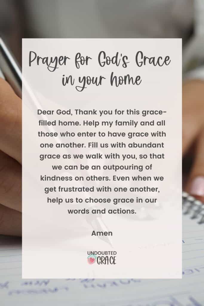 prayers for God's grace