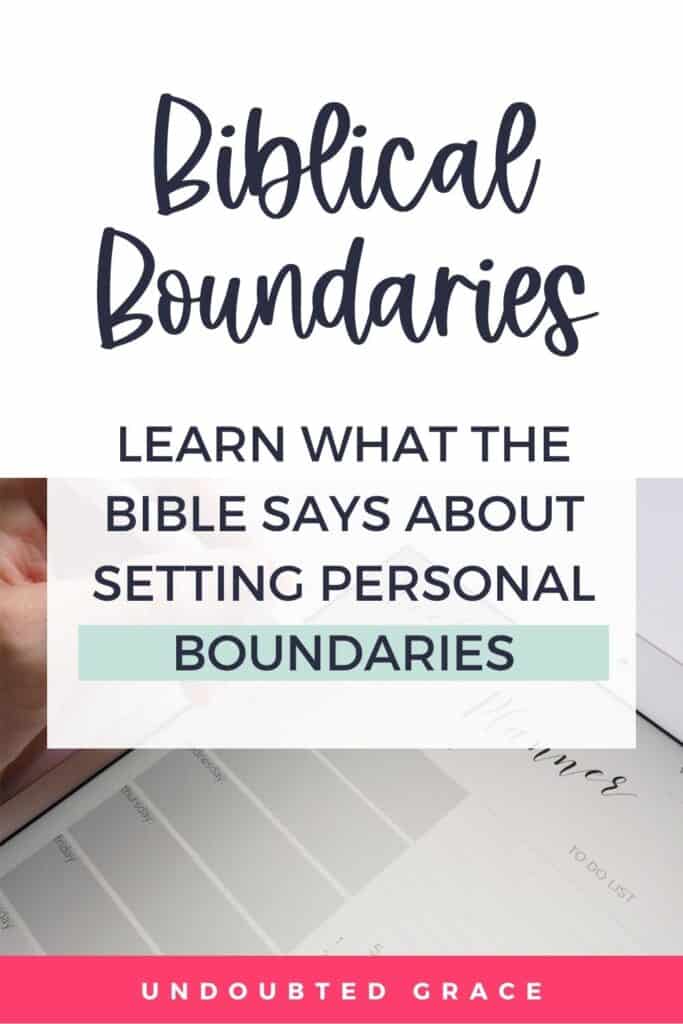 boundaries in the bible